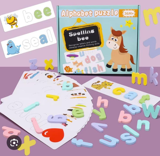 Spelling Bee – Wooden Alphabet Puzzle