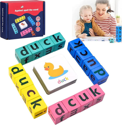 3 in 1 Offer: Memory wood toy, Spell the word(English words) ,Flip card game ,Bell