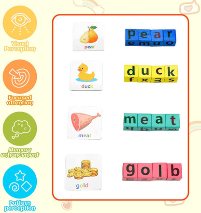 2 in 1 game | spell the word (English version) | Flip card game + Bell