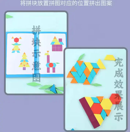 Tangram shape game