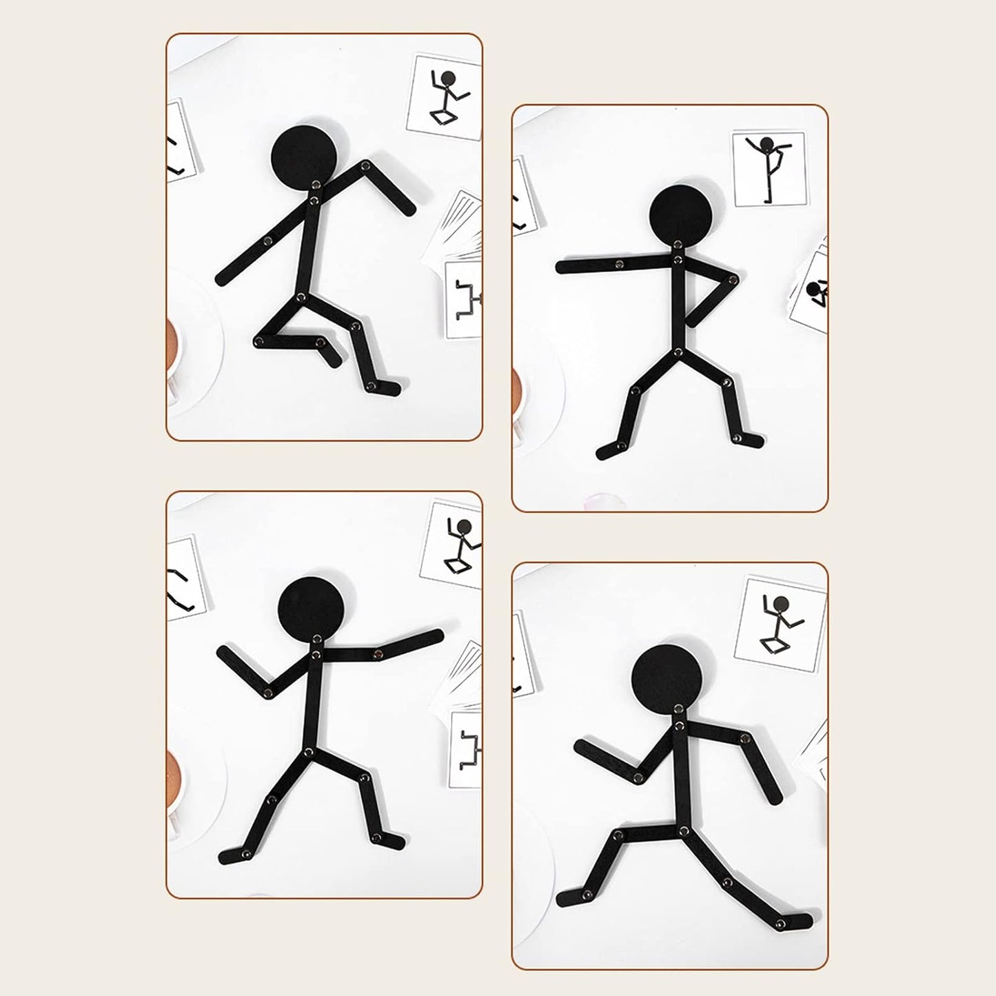 Wooden Stickman Toy, Stick Bot, Educational Stickman Toy,Montessori Toy